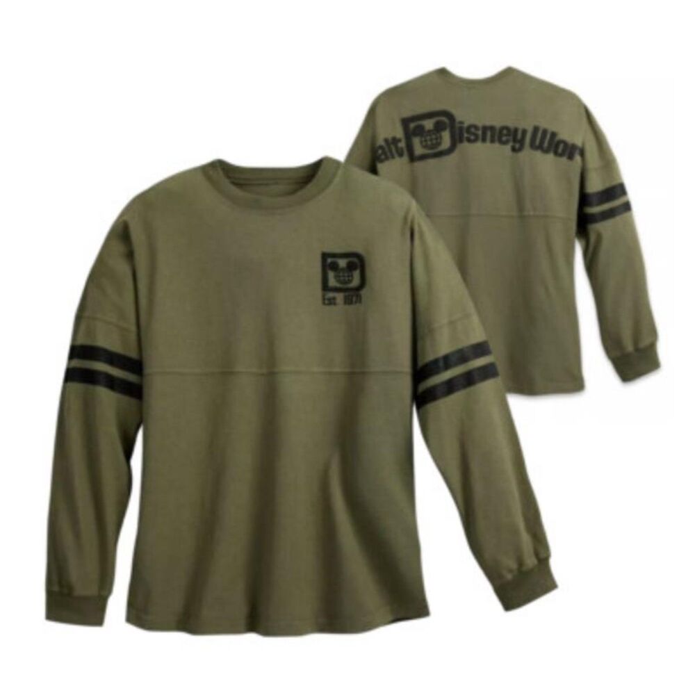 Authentic Walt Disney World Olive Green Spirit Jersey - Est 1971 - Size M